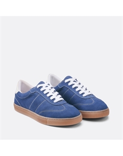 Кеды из натуральной кожи в стиле ретро синий La redoute collections