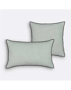 Чехол на подушку с эффектом синели Figuera 100 полиэстер серый Laredoute