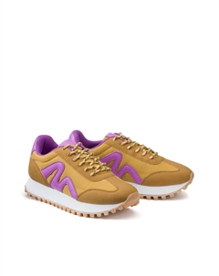 Кеды в беговом стиле из нейлона зеленый Laredoute