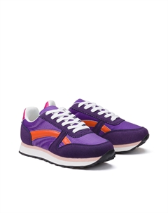 Кеды на шнуровке дышащие фиолетовый Laredoute