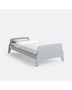 Кровать 1-сп в винтажном стиле Adil серый Laredoute