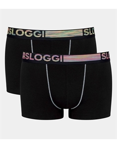 Комплект из двух трусов-боксеров Go ABC Natural черный Laredoute