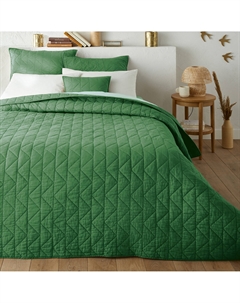 Стеганое покрывало 100 хлопок Zig Zag Scenario зеленый Laredoute