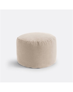 Пуф из велюра VELVET бежевый Laredoute