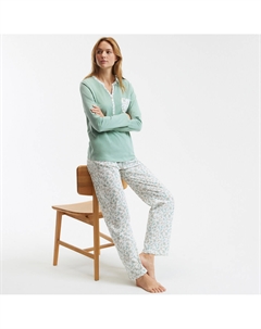 Пижама из хлопка разноцветный Laredoute