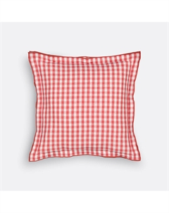 Наволочка для подушки в клетку виши хлопоклен Cottage розовый La redoute interieurs