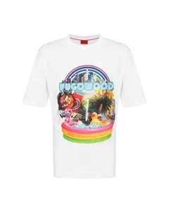 Хлопковая футболка Hugo