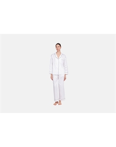 Пижама с брюками Белая с черным кантом M мл Annmel