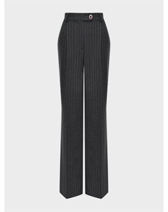 Брюки в полоску со стрелками, серые Aline