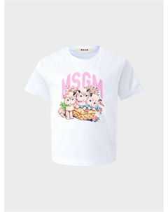 Футболка с принтом "коты" Msgm