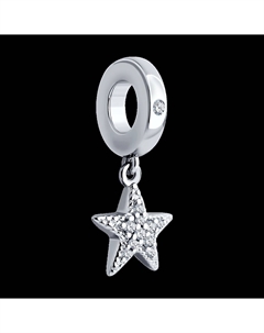 Подвеска - шарм из серебра с фианитами Sokolov