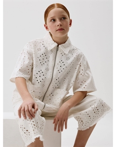 Рубашка из твила с коротким рукавом для девочек Sela