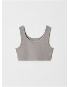 Укороченный топ с эффектом кислотной стирки для девочек Sela