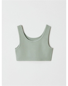 Укороченный топ с эффектом кислотной стирки для девочек Sela