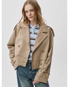 Укороченный оверсайз тренч Sela