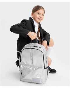 Рюкзак водонепроницаемый серебристый Button blue