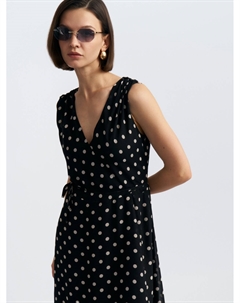 Шифоновое платье без рукавов с запахом Zolla