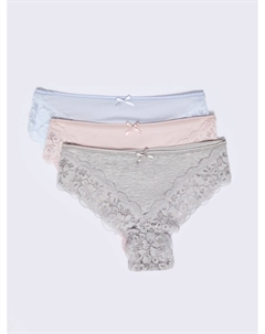 Набор трусов с кружевом (3 шт. в комплекте) Zolla