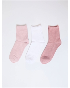 Набор носков с люрексом (3 пары в комплекте) Zolla