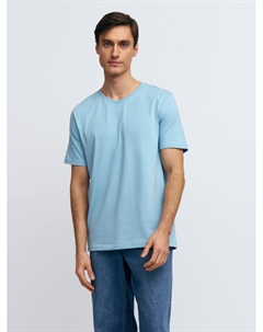 Футболка из хлопка с треугольным вырезом Zolla