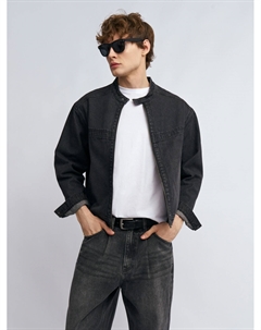 Джинсовая куртка-рубашка на молнии Zolla