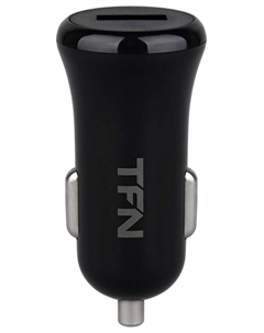 Автомобильное зарядное устройство TFN с одним выходом USB, 1А, черный (TFNTFN-CC1U1ABK) Tfn