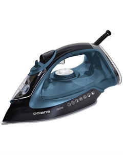Утюг для одежды с отпаривателем Polaris PIR 2821AK 3m Черный/Бирюзовый