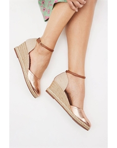 Босоножки на танкетке Forever Comfort с закрытыми носками, розовый Next