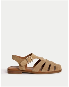 Сандалии Fisherman из замши для широкой стопы, песочный Marks & spencer