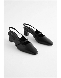 Классические туфли на каблуке FOREVER COMFORT SQUARE TOE REGULAR FIT, черный Next