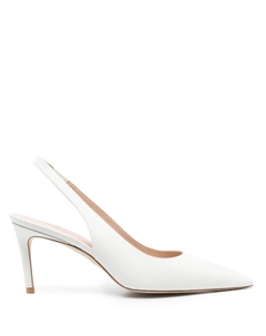 Туфли Stuart 75 с ремешком на пятке, белый Stuart weitzman