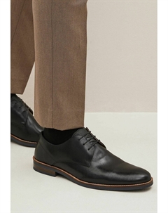 Элегантные туфли на шнуровке Leather Derby Shoes, черный Next
