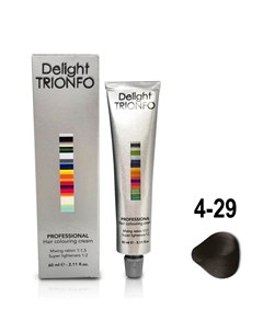 ДТ 4 29 крем краска стойкая для волос средне коричневый пепельный фиолетовый Delight TRIONFO 60 мл Constant delight