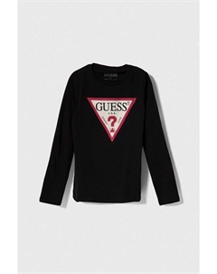 Детская футболка с длинными рукавами, черный Guess