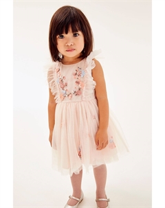 Сетчатое платье для выхода в свет, розовый Next