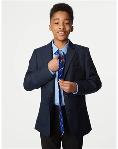 Блейзер для школьников, стандартный крой, темно-синий Marks & spencer