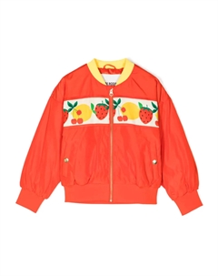 Бомбер с принтом, красный Mini rodini