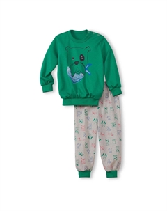 Детская пижама с манжетами, цвет Viridis Green Calida