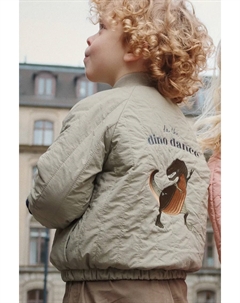 Детский бомбер JUNO BOMBER JACKET, зеленый Konges slojd