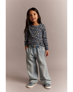 Топ из джерси с принтом, синий H&m