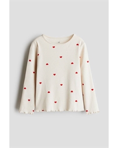 Рубашка из джерси с длинными рукавами, бежевый H&m