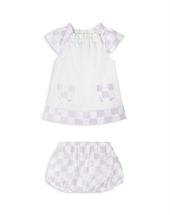 Унисекс Детское платье Medusa и комплект шароваров - Для малышей, фиолетовый Versace