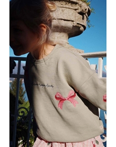 Детская толстовка LOU BOW SEATSHIRT OCS, зеленый Konges slojd