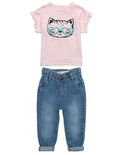 Футболка & Hose Purrfect 1, розовый Minoti