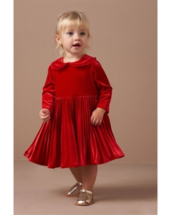 Бархатное платье Шарлотта, красный Angel & rocket