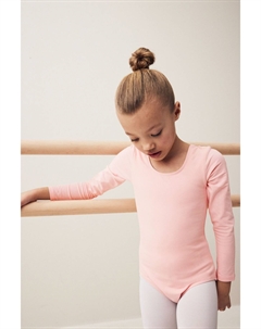 Эластичный купальник боди с длинными рукавами (2 10 лет), розовый Next
