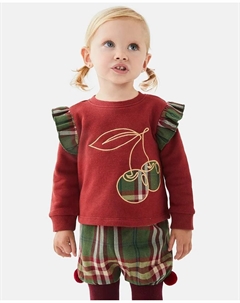 Клетчатые хлопковые шорты для девочки с эластичной резинкой на талии, зеленый Dadati