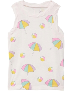 Майка Beach Balls and Umbrellas Tank Top, цвет Pinky Chaser