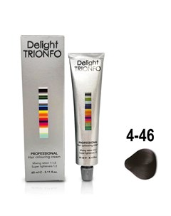 ДТ 4 46 крем краска стойкая для волос средне коричневый бежевый шоколадный Delight TRIONFO 60 мл Constant delight