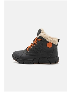 Ботильоны на шнуровке J FLEXYPER BOY B ABX, цвет black/orange Geox